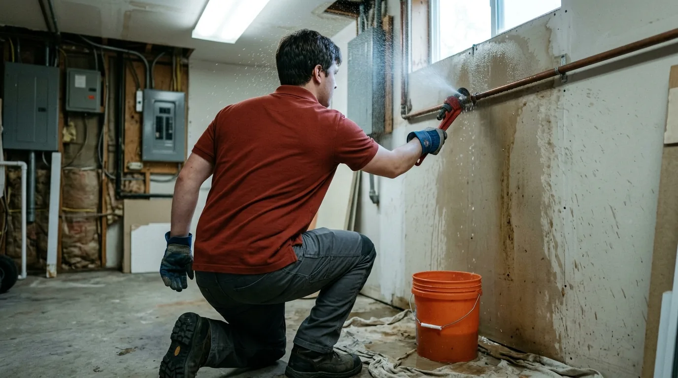 Burst Pipe Cleanup and Repair