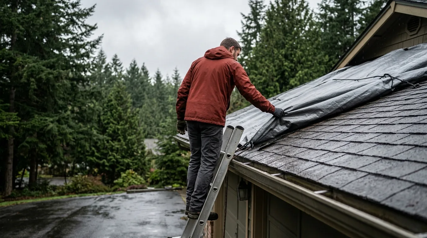 Roof Leak Cleanup and Repair